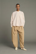 CHEMISE Soeur SANS COL EN POPELINE